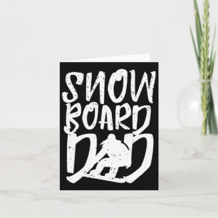 Snowboard Dad Snowboarder Father Snowboarding  Card