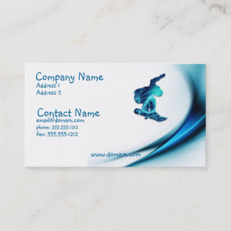 Snowboard Design Business Card