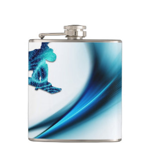 Snowboard Design Hip Flask