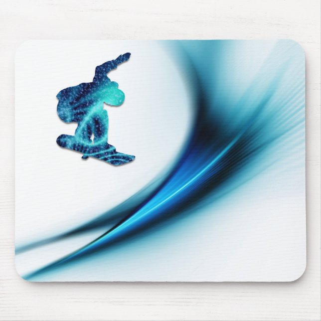 Snowboard Design Mouse Pad  (Front)