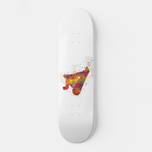 snowboard en acuarela skateboard