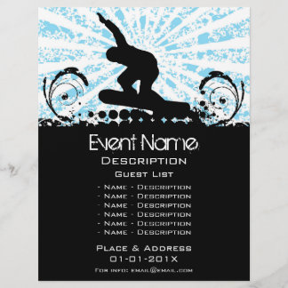 Snowboard Event Promotion Flyer