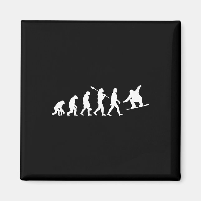 Snowboard Evolution  Magnet (Front)