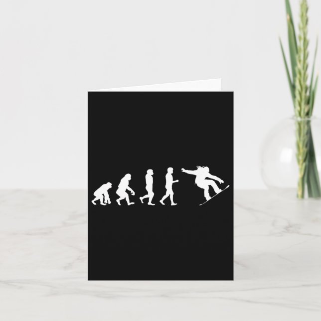 Snowboard Evolution – Skating Lovers Snowboarding  Card (Front)