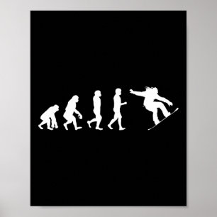 Snowboard Evolution – Skating Lovers Snowboarding Poster