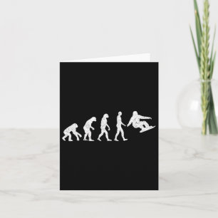 Snowboard Evolution – Snowboarding Lovers Winter S Card