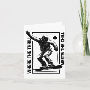 Snowboard Extreme Sports Winter Sports Cool Snowbo Card