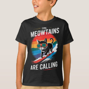 Snowboard for men women kids ski lover mountain T-Shirt