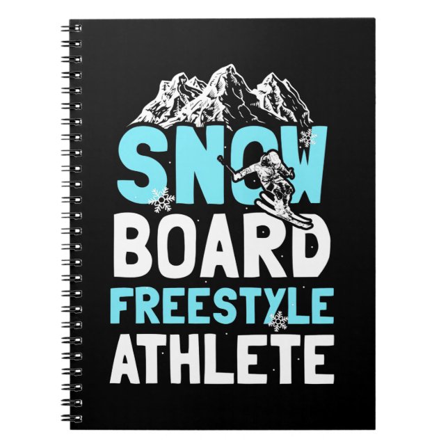 Snowboard Freestyle Athlete Notebook (Front)
