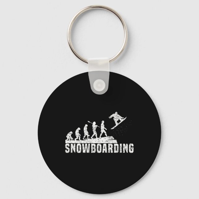 Snowboard Freestyle Snowboarders I Snowboarding Ev Key Ring (Front)