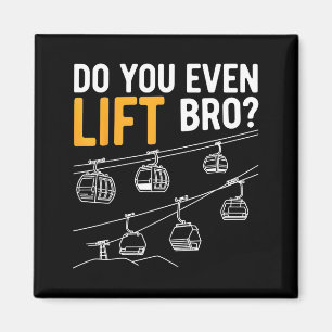 Snowboard funny skiing ski accessories men do even magnet