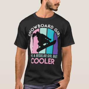 Snowboard Girl Women Snowboarder Damen T-Shirt