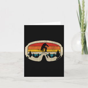Snowboard Goggles Snowboarder Vintage Snowboarder Card