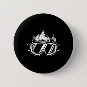 Snowboard Goggles - Wintersports Competition Snowb 6 Cm Round Badge