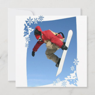 Snowboard Grab Invitation