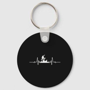 Snowboard Heartbeat Snowboarder Frequency Pulse Sp Key Ring