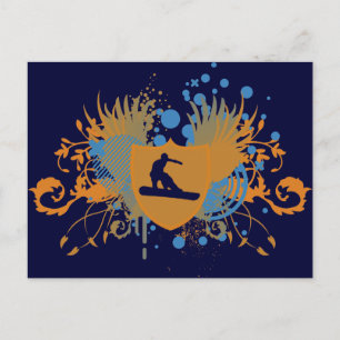 snowboard : hi-fi : postcard