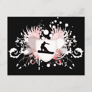 snowboard : hi-fi : postcard