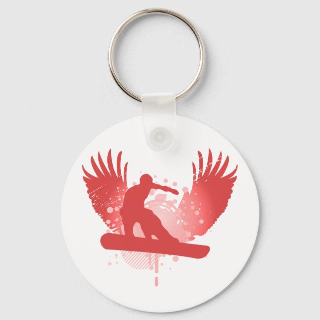 snowboard. hi-fi. v.1 key ring (Front)
