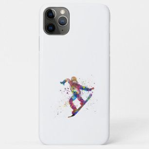Snowboard in watercolor Case-Mate iPhone case