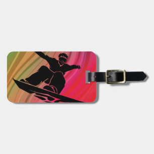 Snowboard Jump Luggage Tag