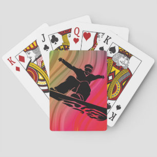 Snowboard Jump Playing Cards