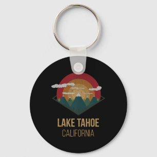 Snowboard Lake Tahoe California Winter Mountain Gi Key Ring