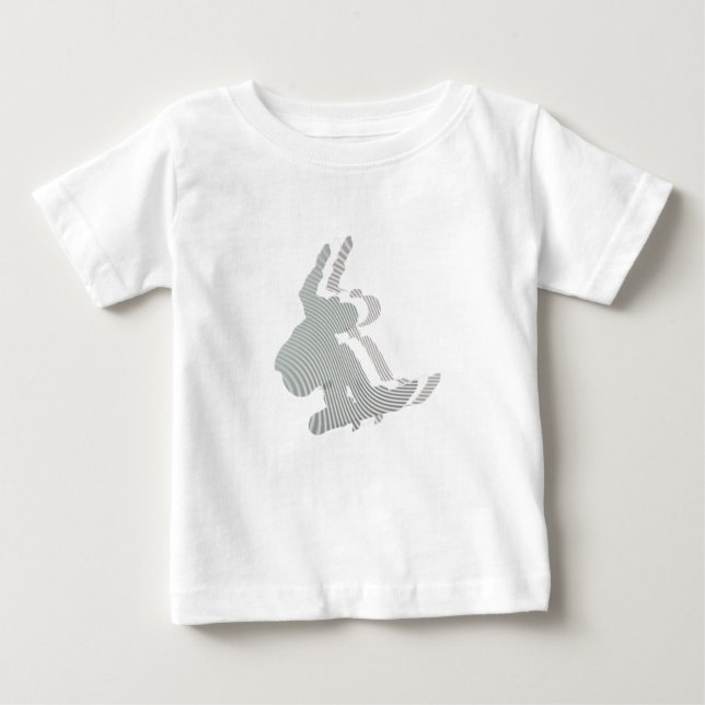 Snowboard Logo Design Baby T-Shirt (Front)