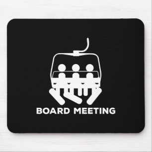 Snowboard Meeting Gift - Snowboarding Holiday Skii Mouse Pad