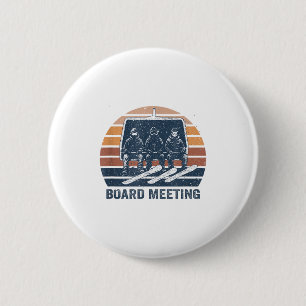 Snowboard Meeting Snowboarding Vacation Skiing  6 Cm Round Badge