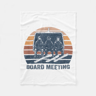 Snowboard Meeting Snowboarding Vacation Skiing  Fleece Blanket
