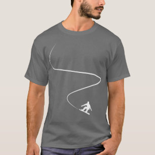 Snowboard Minimalistic Snowboarding Snowboarder  T-Shirt