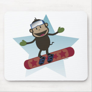 Snowboard Monkey mousepad