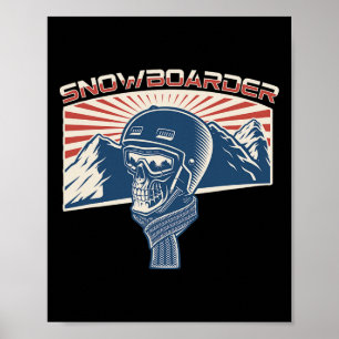 Snowboard Mountains Snowboarding Snowboarders Free Poster