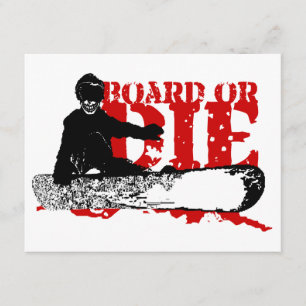 snowBOARD OR DIE Invitation