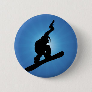 Snowboard Outlaw 6 Cm Round Badge