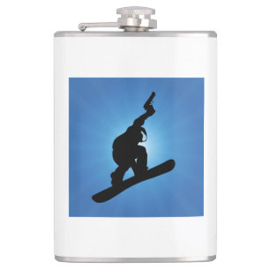 Snowboard Outlaw Hip Flask