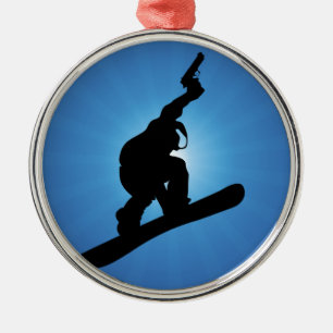 Snowboard Outlaw Metal Tree Decoration