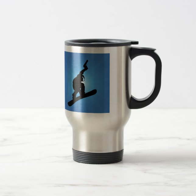 Snowboard Outlaw Travel Mug (Right)