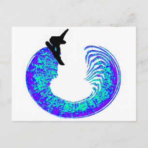 Snowboard Park City Postcard