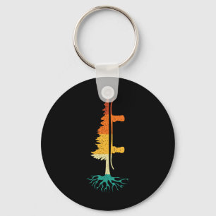 Snowboard Pine Tree - Snowboarding Snowboarder Win Key Ring