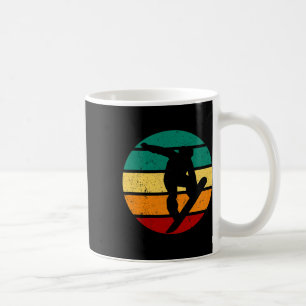 Snowboard Retro Sunset Winter Sports Alpine Skier Coffee Mug