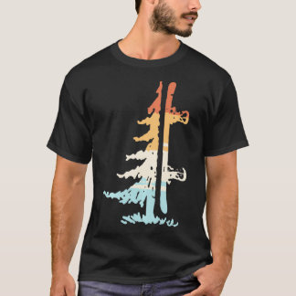 Snowboard retro tree  T-Shirt