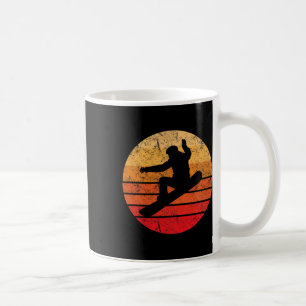 Snowboard Retro Vintage Cool Snowboarding Orange S Coffee Mug