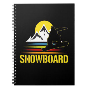 Snowboard Retro Vintage Notebook