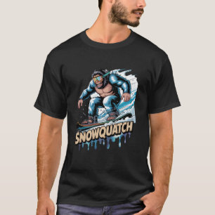 Snowboard Sasquatch Bigfoot Snowboarder Snowboardi T-Shirt