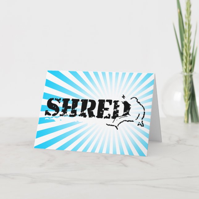 snowboard : shred card (Front)
