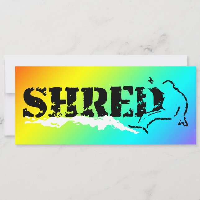 snowboard : shred invitation (Front)