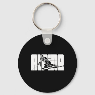 Snowboard Ski Winter Sports Downhill Alpine Skiing Key Ring