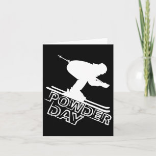 Snowboard Ski Winter Sports Powder Day Downhill Sk Card